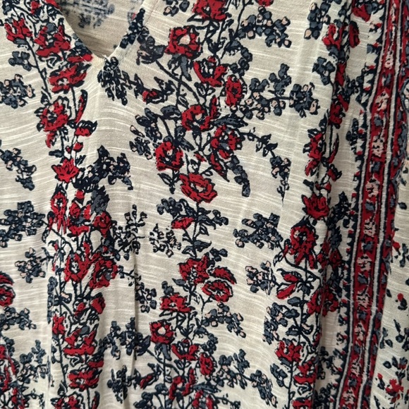 Size Small Floral Blouse Lucky Brand - Picture 4 of 5